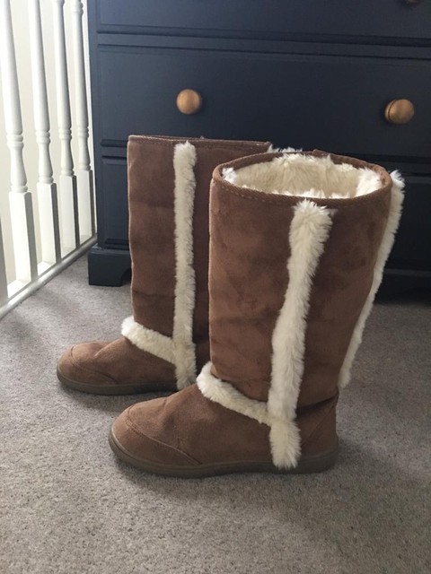 faux suede ugg style boots